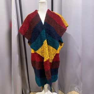 Sleeveless Open Sweater Jacket